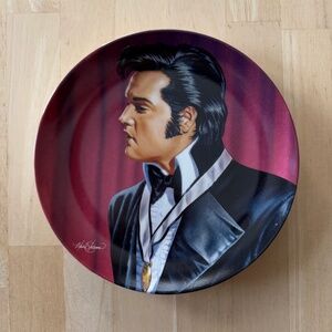 Elvis Presley 'Outstanding Young Man' Collectible Plate by Delphi